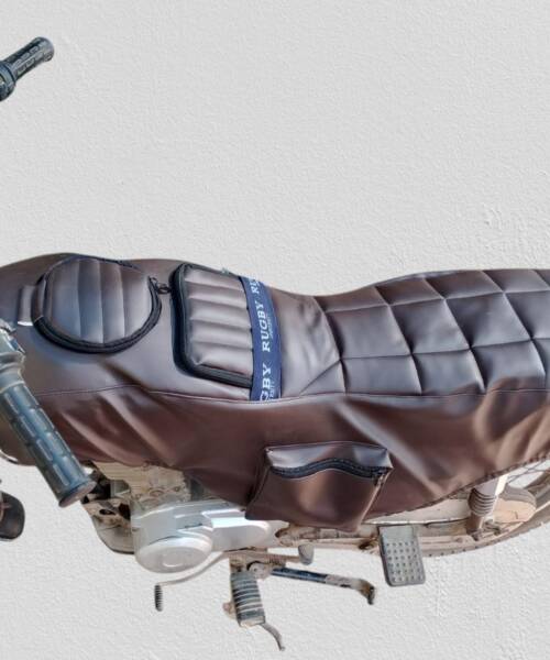 Ragzin Waterproof Bike Seat Cover for 125cc & 70cc | Japani Raxine Leather